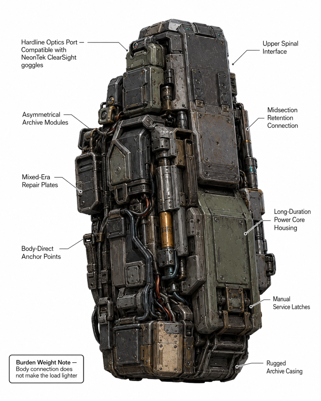 Continuity Vault burden callout sheet